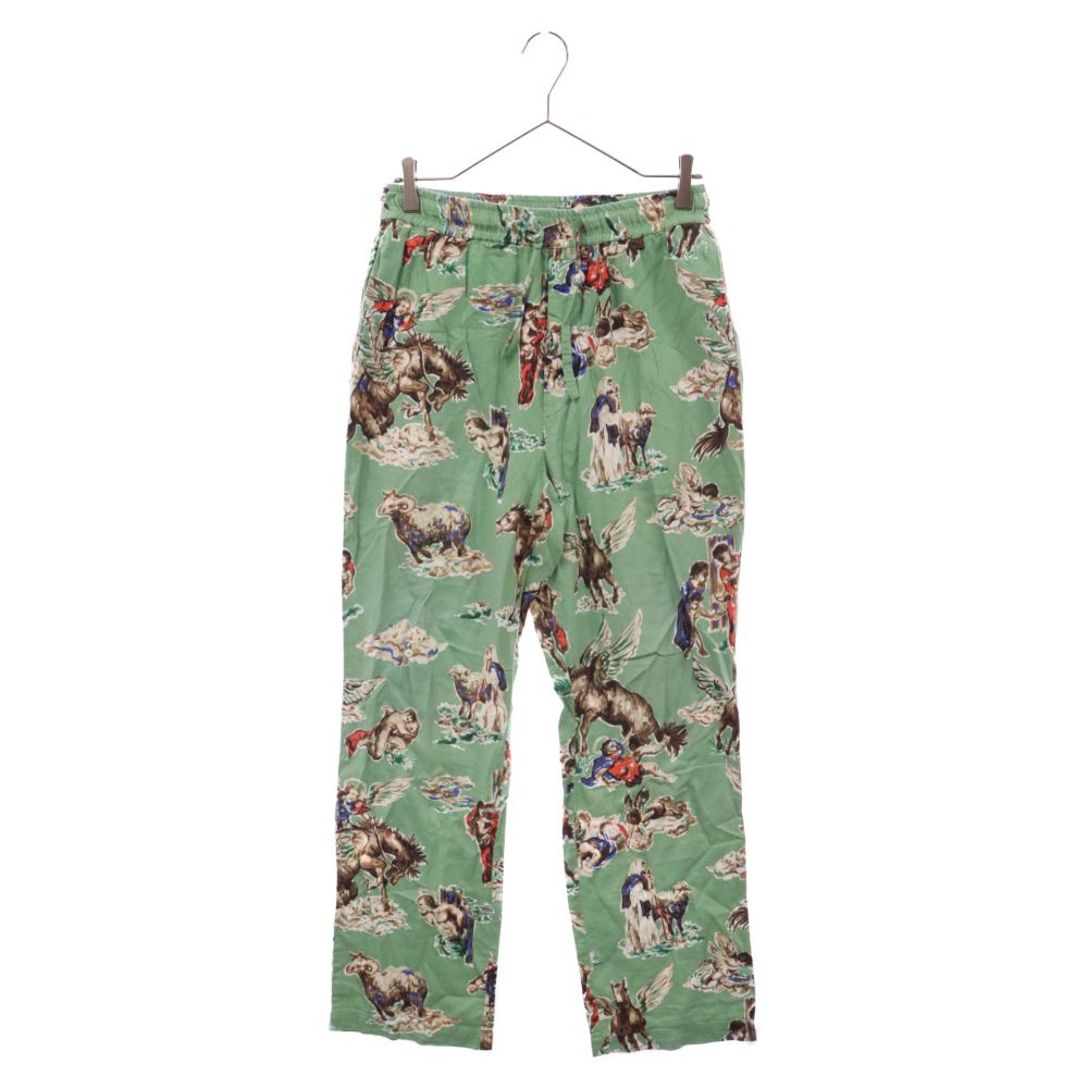 SAINT MICHAEL (セントマイケル) 21SS PJ PANTS HORSE PATTERN ホースパターンパンツ グリーン  SM-S21-0000-034 - メルカリ