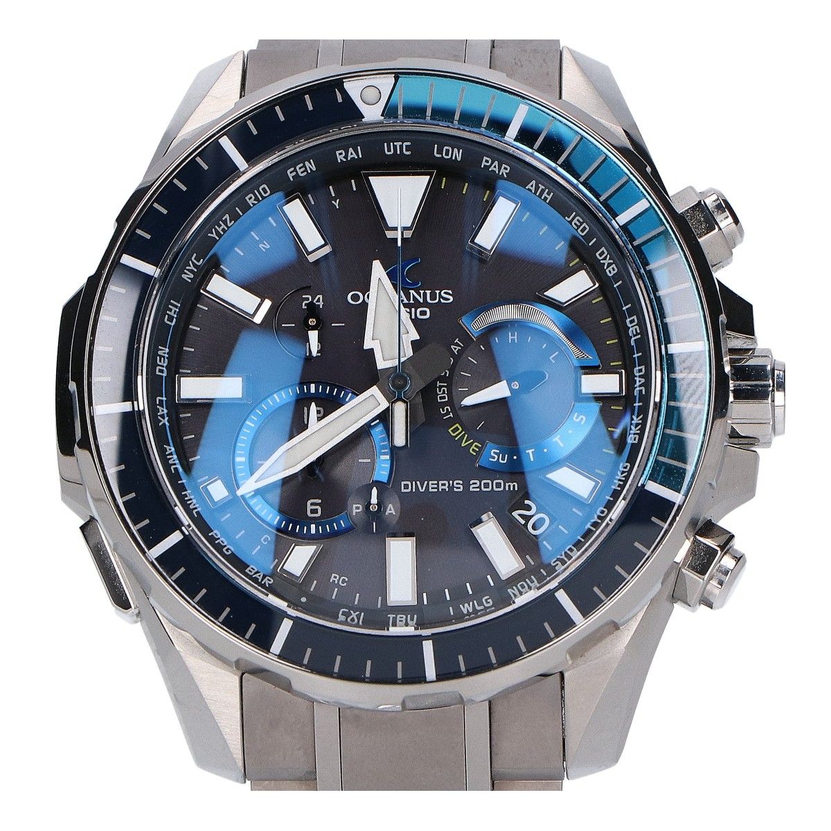 CASIO カシオ OCW-P2000-1AJF OCEANUS|オシアナス CACHALOT チタン ダイバーズ タフソーラー電波ウォッチ