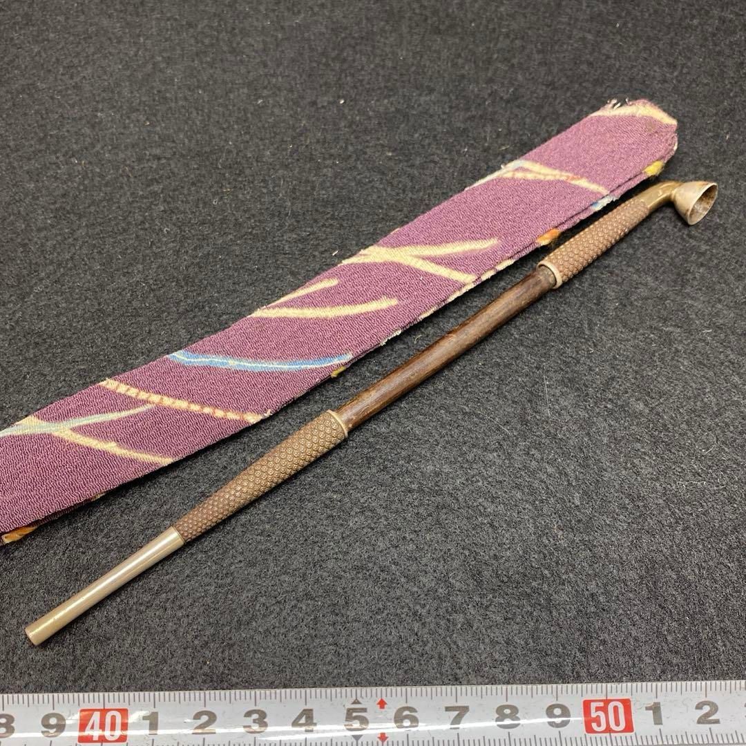 上 彫金 銀キセル 17.9g 19㎝ 東さ6-0404 1F