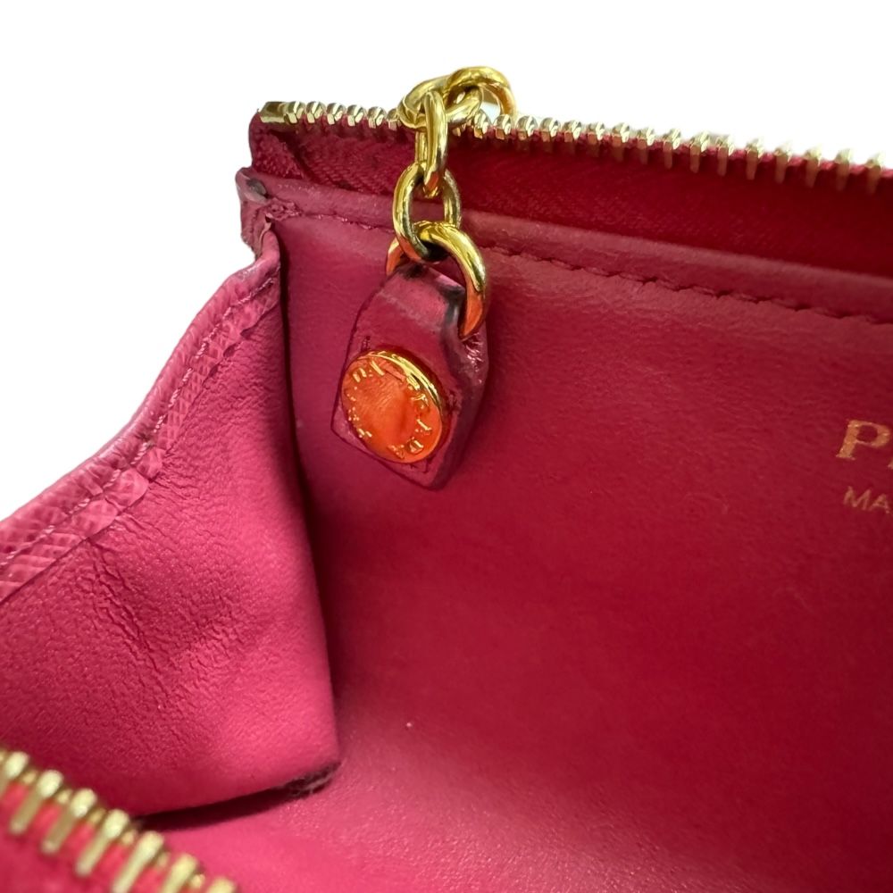 プラダ サフィアーノ キーケース レザー 1PP026 レディース PRADA 中古  
