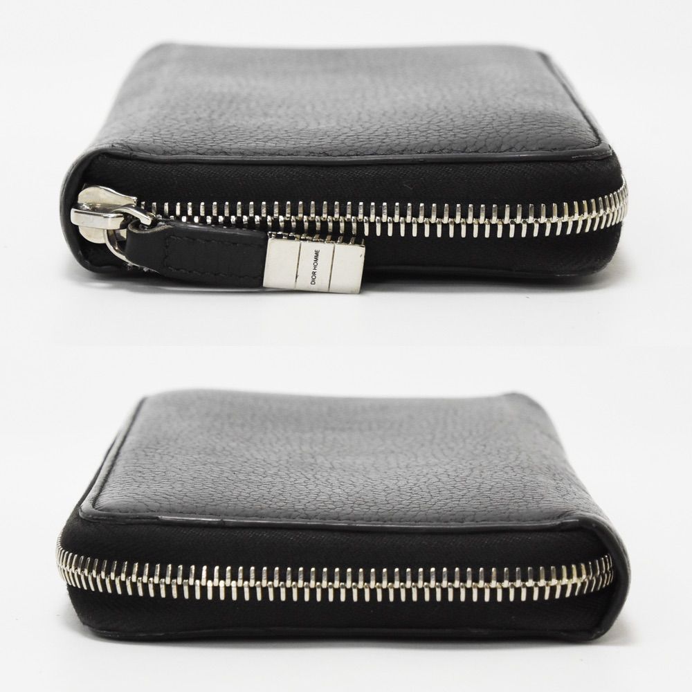 ABランク】DIOR HOMME ディオール オム メンズ 長財布 ラウンド 