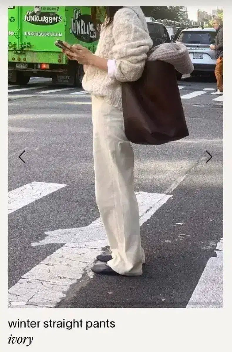 haag ヘイグ Haag 冬 ストレート コーデュロイ パンツ m サイズ アイボリー