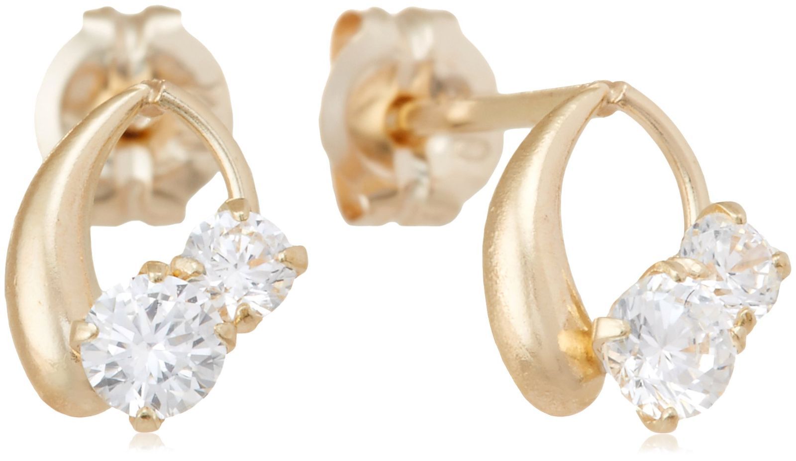 イエローゴールド キュービックジルコニア K10 しずく BLOOM ピアス ブルーム 0231-3634-0017-0000