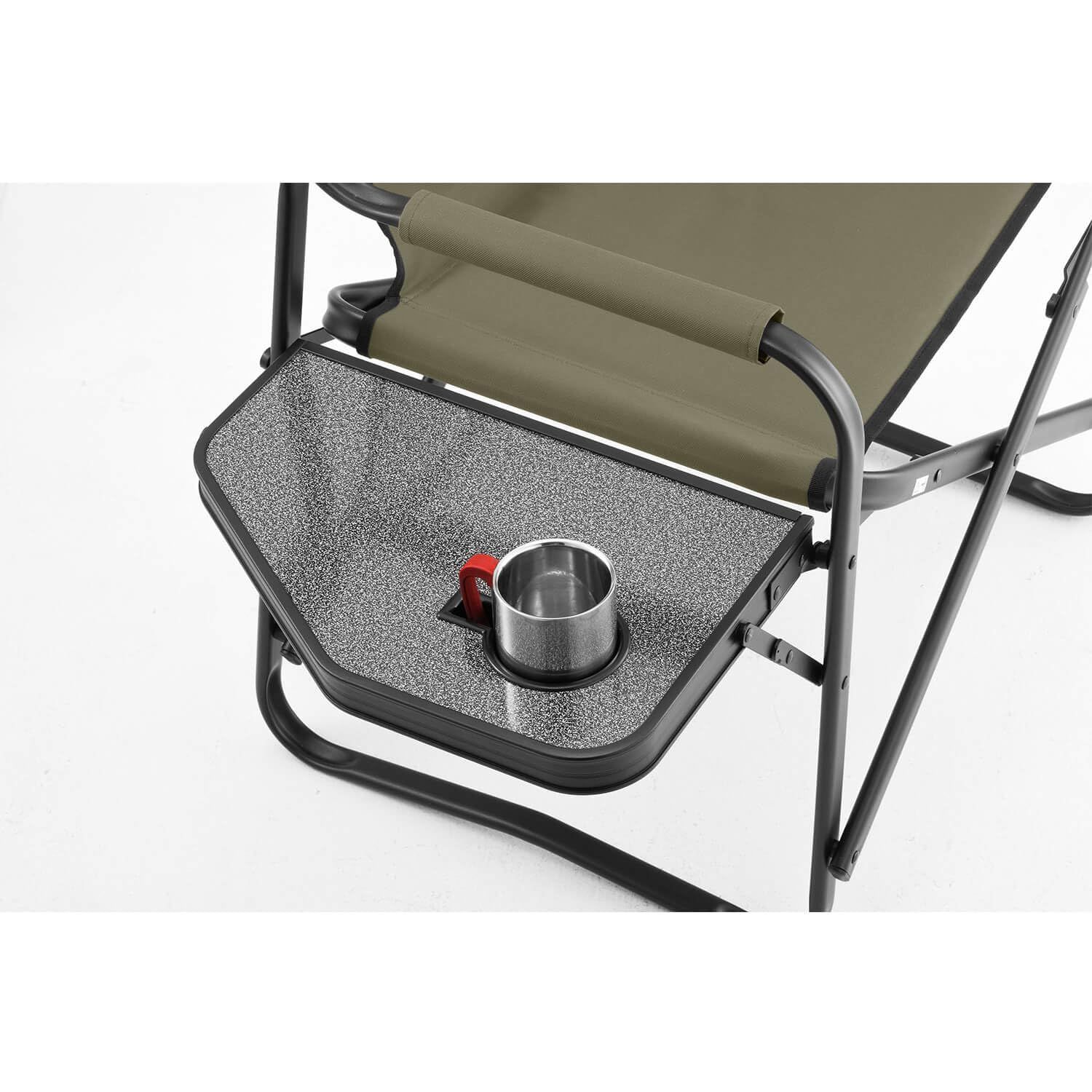 【訳あり・未使用品】Coleman コールマン サイドテーブル付き デッキチェア 訳あり・未使用品】Coleman コールマン サイドテーブル付き