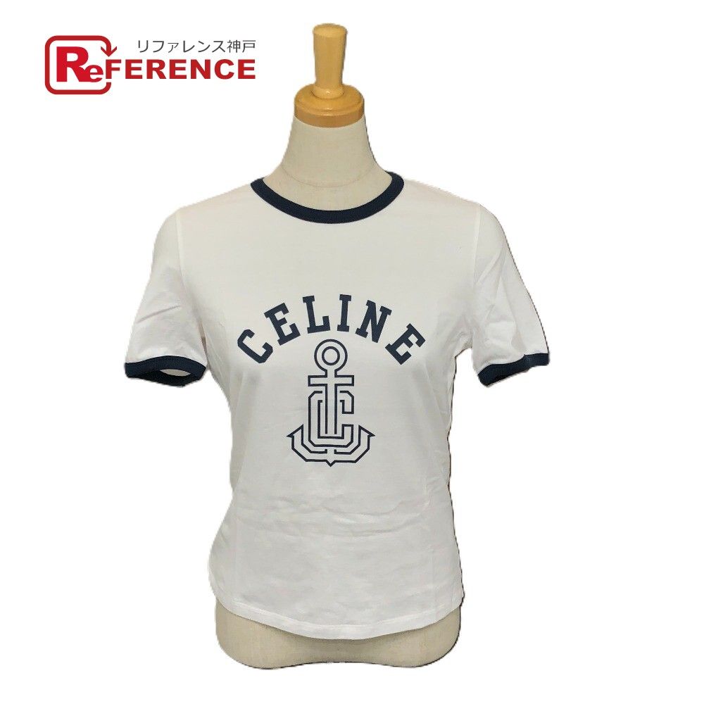 CELINE セリーヌ 半袖ロゴTシャツ X237370E ホワイト サイズ：S