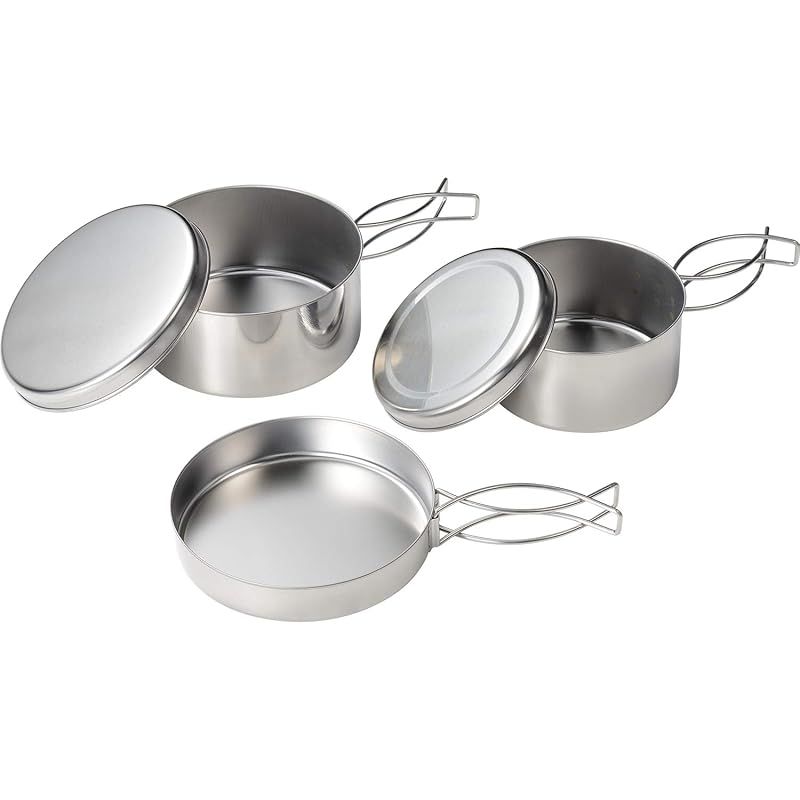 和平フレイズ 日本製 クッカー セット 5点 A ステンレス製 キャンプ