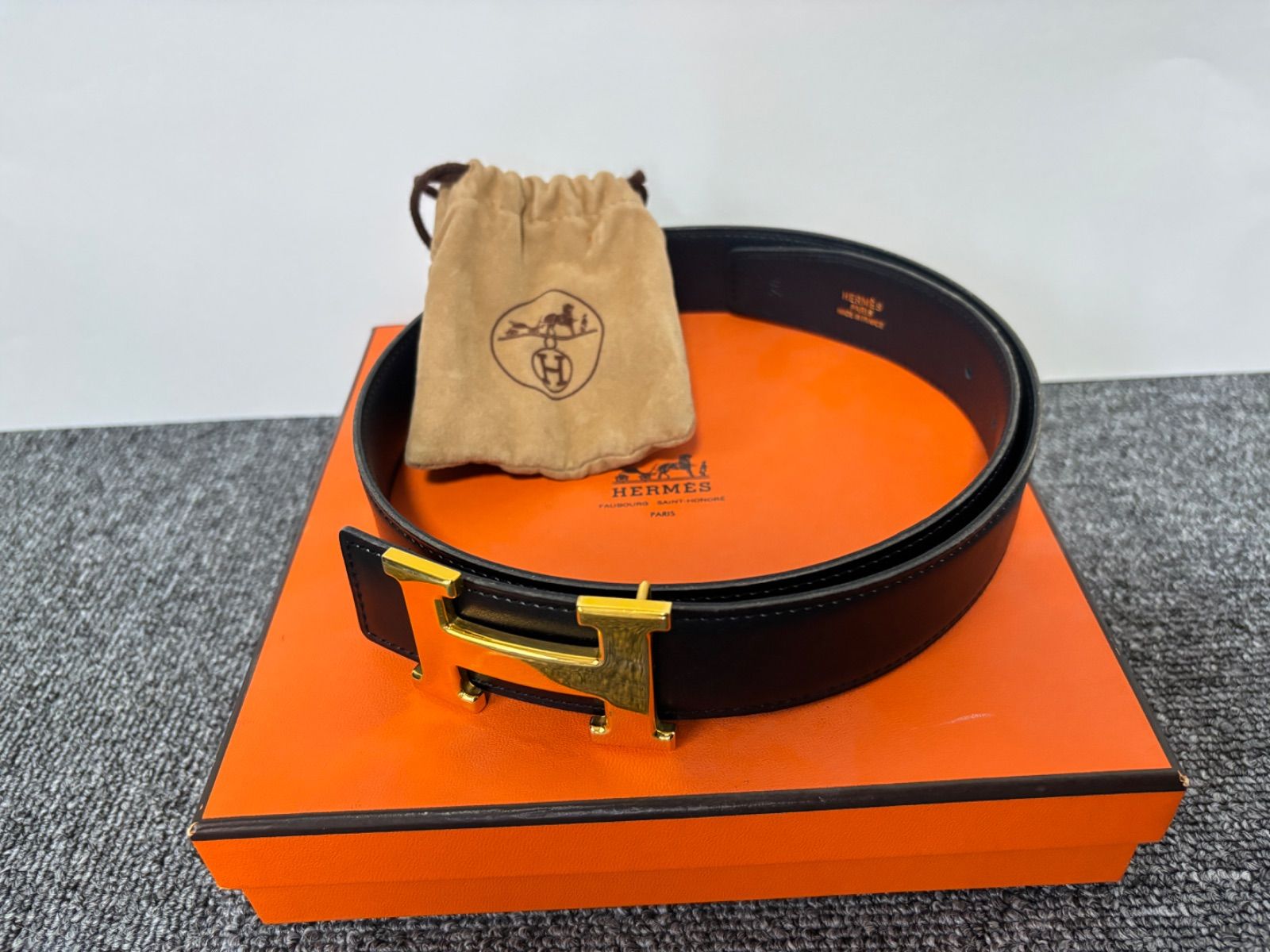 HERMES エルメス ベルト コンスタンス ブラック ⬜︎ B - メルカリ