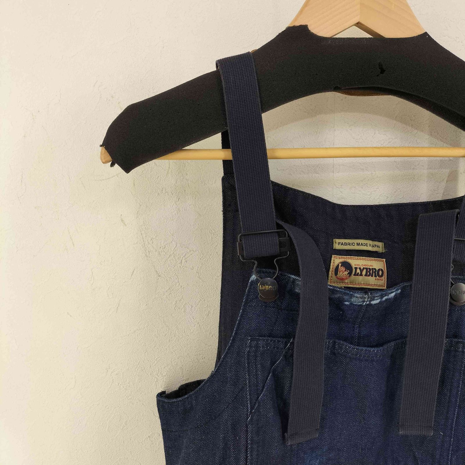 ナイジェルケーボン NIGEL CABOURN LYBRO NAVAL DUNGAREE HB-DENIM メンズ  46