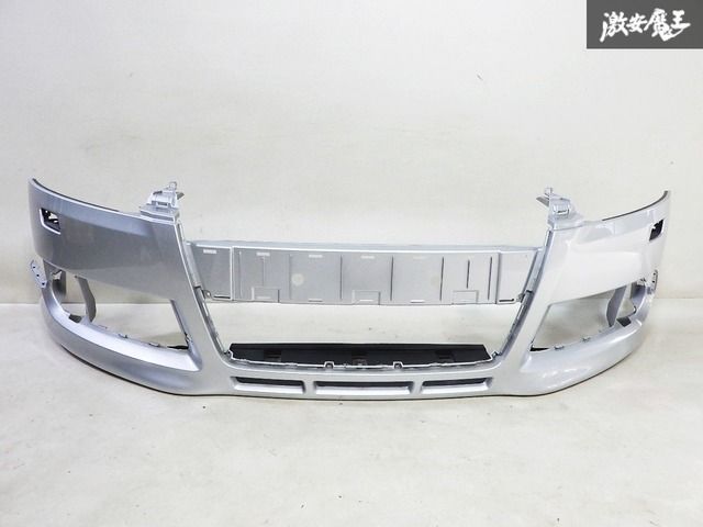 ストア出品 Audi アウディ 純正 8J系 TT 2.0 TSFI 前期 2ドア クーペ フロント バンパー シルバー系 ウォッシャー穴有 8J0 807 437