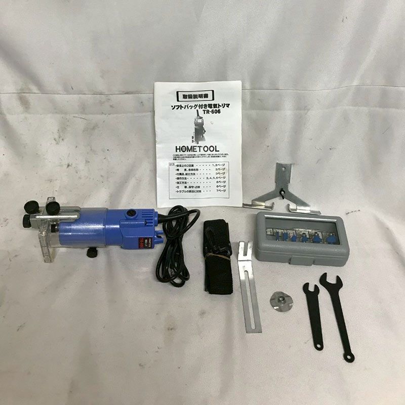 HOME TOOL TR-606 ソフトバック付き 電気トリマ ナカトミ 1HT81
