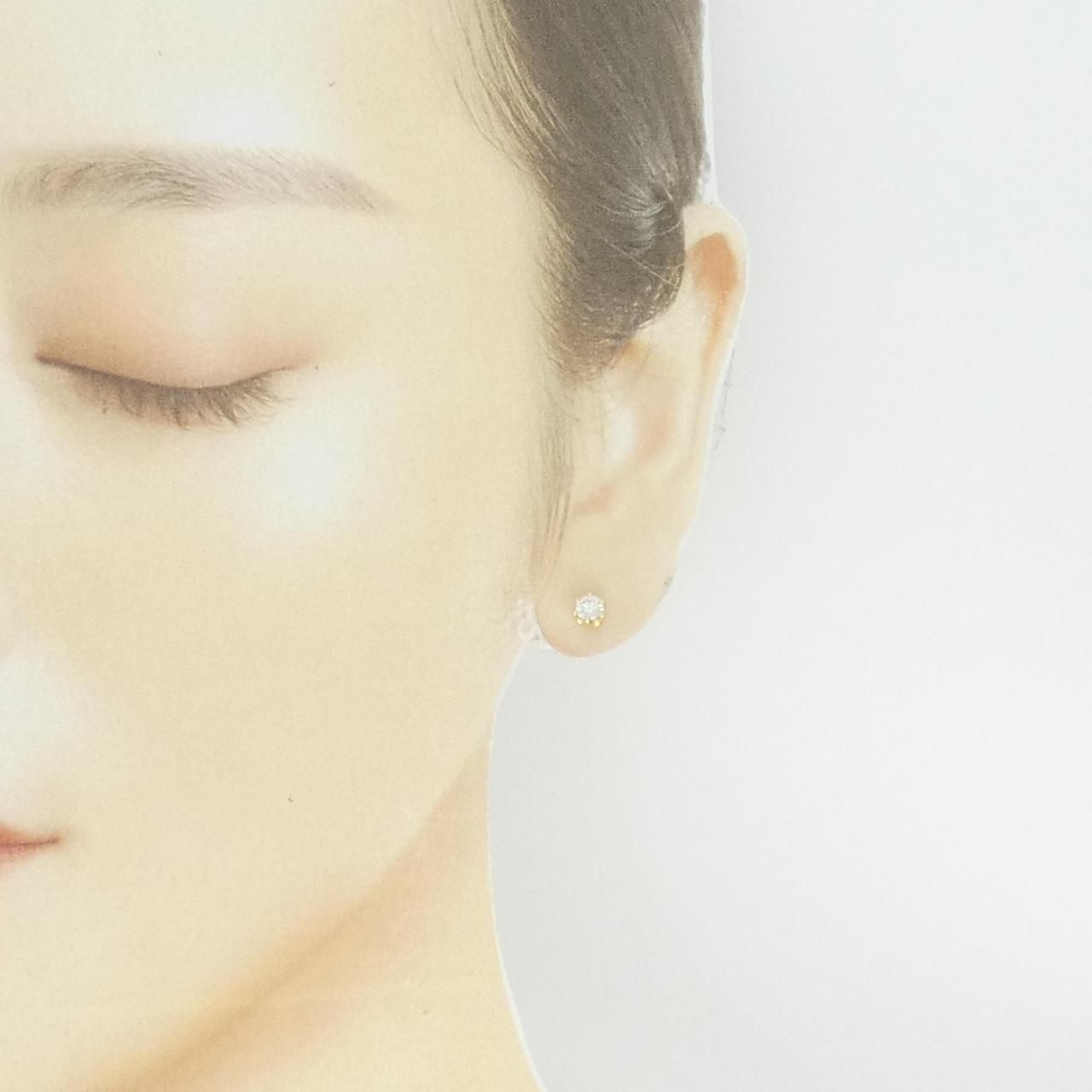 K18YG ソリティア ダイヤモンド ピアス 0.268CT 片耳 - メルカリ 