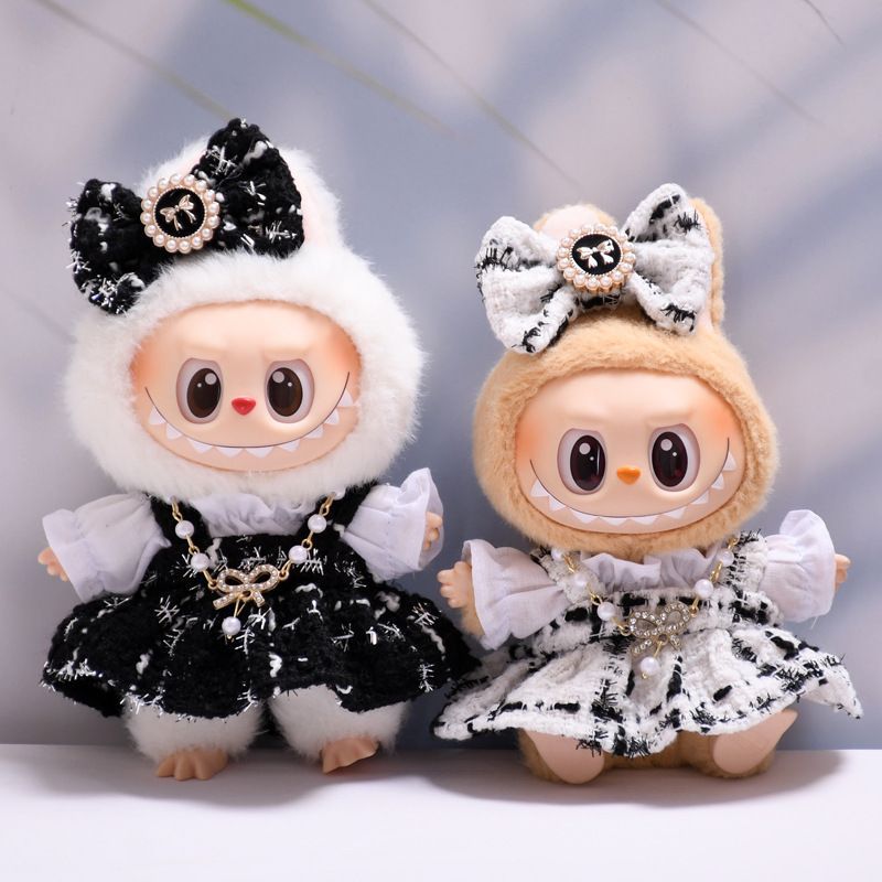 POPMART LABUBU ラブブ ぬいぐるみ服 ぬい服 着せ替え4Pセット 3