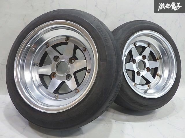 当時物！歪み無し】○SSR ロンシャン 14インチ 7.5J -5 PCD114.3