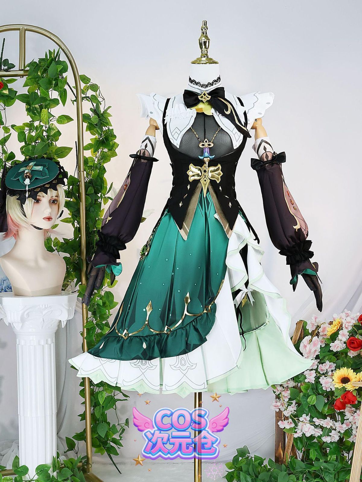 エミリエ COSPLEE 原神 cosplay 甘雨 申鶴 行秋 刻晴 空 リネ アルレッキーノ 鍾離 閑雲 コスチューム 変装 コスプレ衣装 仮装 文化祭 学園祭 イ