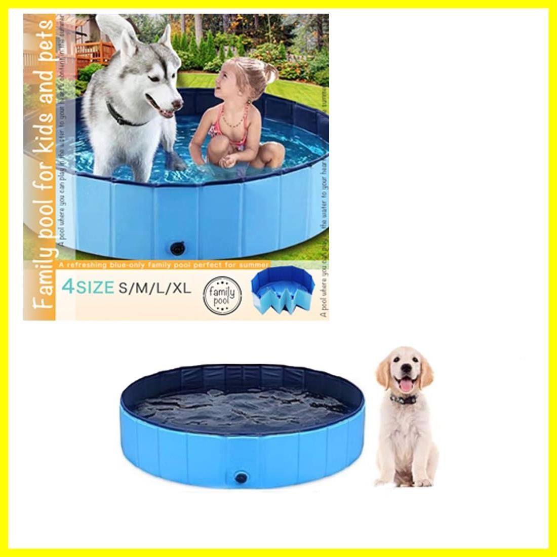 ARCORORA プール 子供用プール 犬用プール ペット用プール 空気入れ不要 折りたたみ式 組み立て不要 ボールプール ベビープール シャワー ベランダ 庭 家 屋外 屋内 (M (100×30))