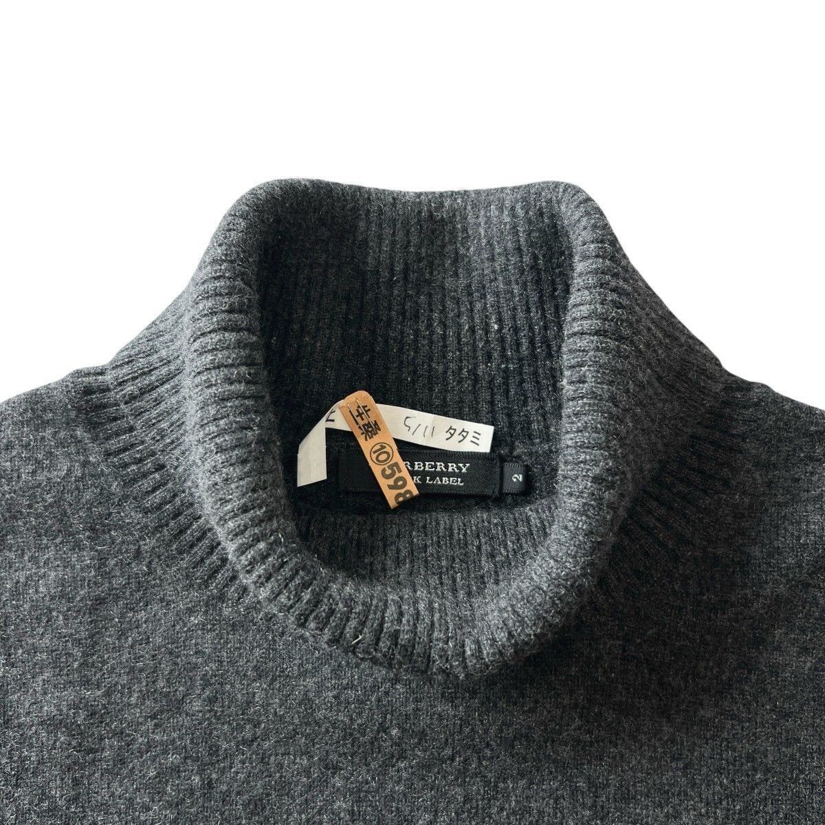 美品 BURBERRY BLACK LABEL バーバリー ブラックレーベル カシミヤ混