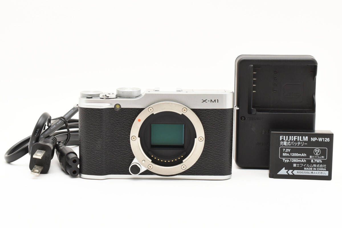上 FUJIFILM フジフィルム X-M1 ボディ シルバー RR6793＃33