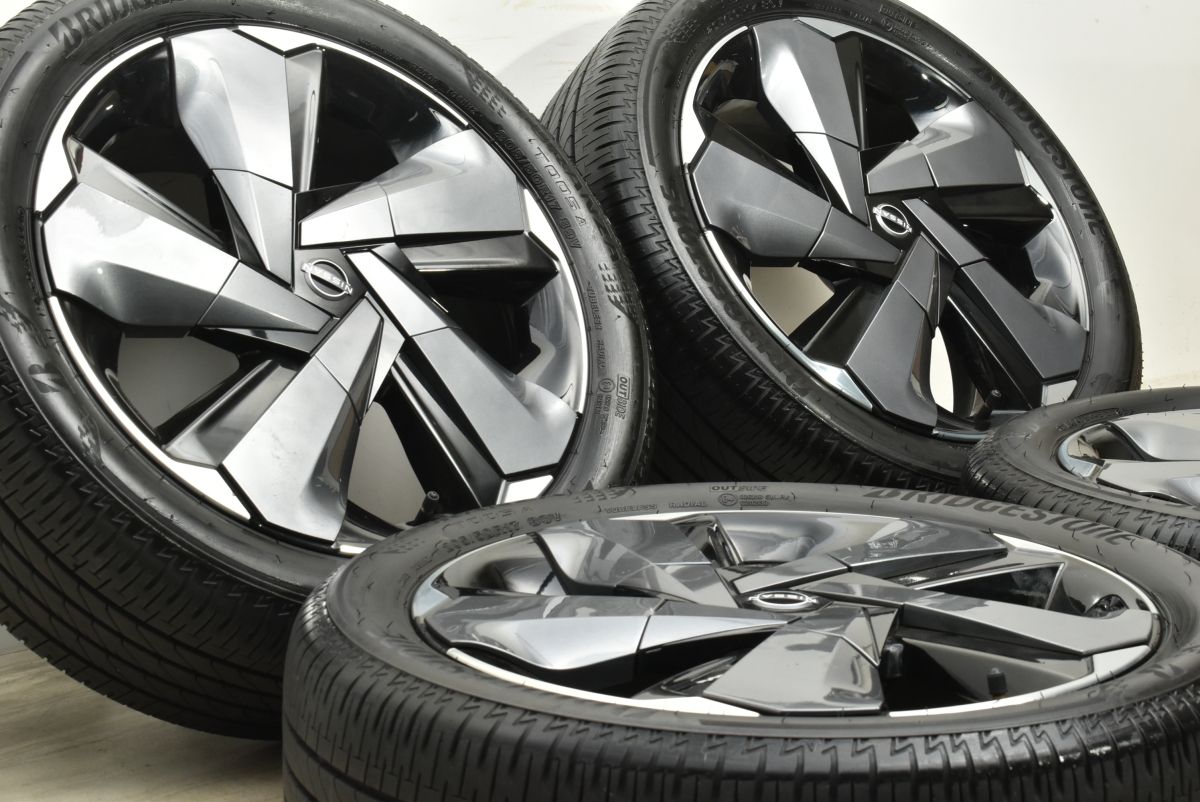 新車外し バリ溝 ニッサン オーラ 純正 17in 6.5J 53 PCD100 ブリヂストン トランザ T005A 205 50R17 納車外し ノーマル戻し