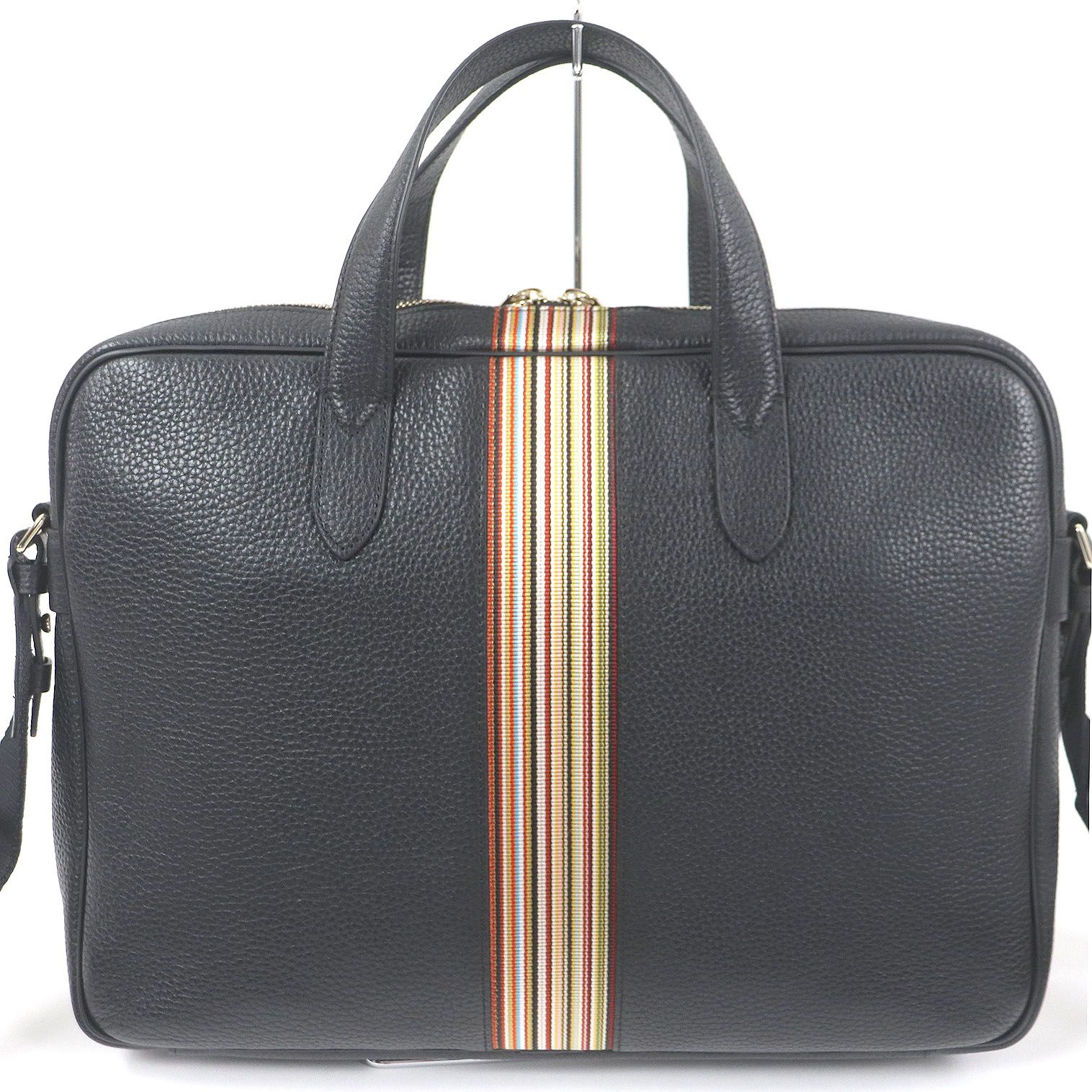 Paul Smith　ポールスミス　レザー　ブリーフケース　ビジネスバッグ　厚革です!　保存袋付き ポールスミス ビジネスバッグ メンズ paulsmith ブリーフ
