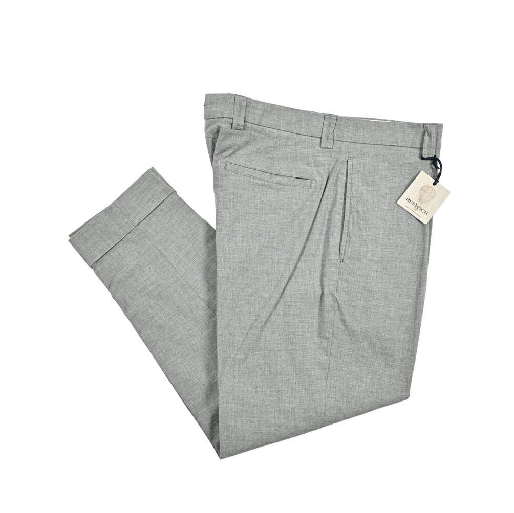 ベルウィッチ BERWICH ツープリーツ スラックス COTTON LINEN