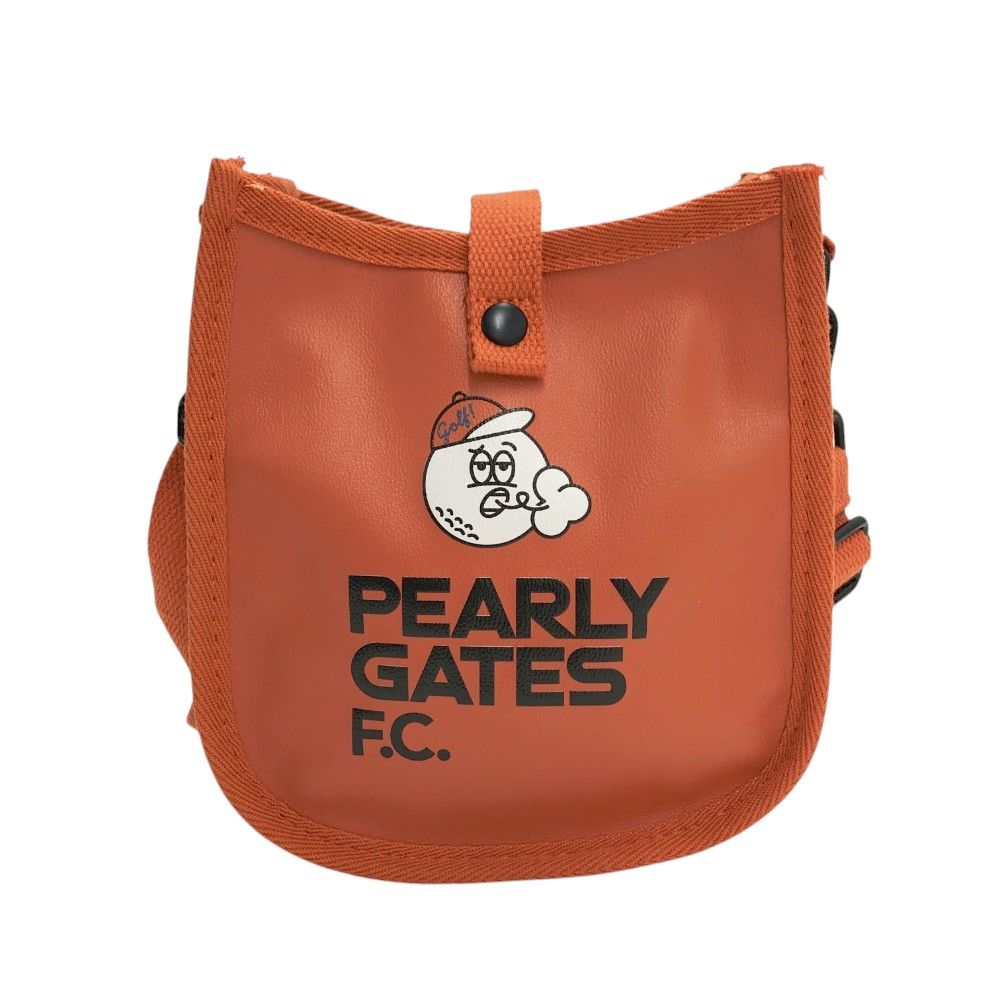 PEARY GATES パーリーゲイツ　麦わらショルダーバッグ PEARLY GATES オレンジ ショルダーバッグ
