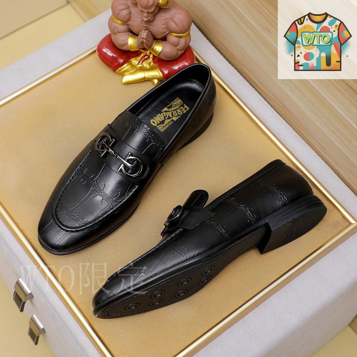 フェラガモ　メンズ　ビジネスシューズ Ferragamo フェラガモ メンズ ビジネス シューズ02-1 - メルカリ