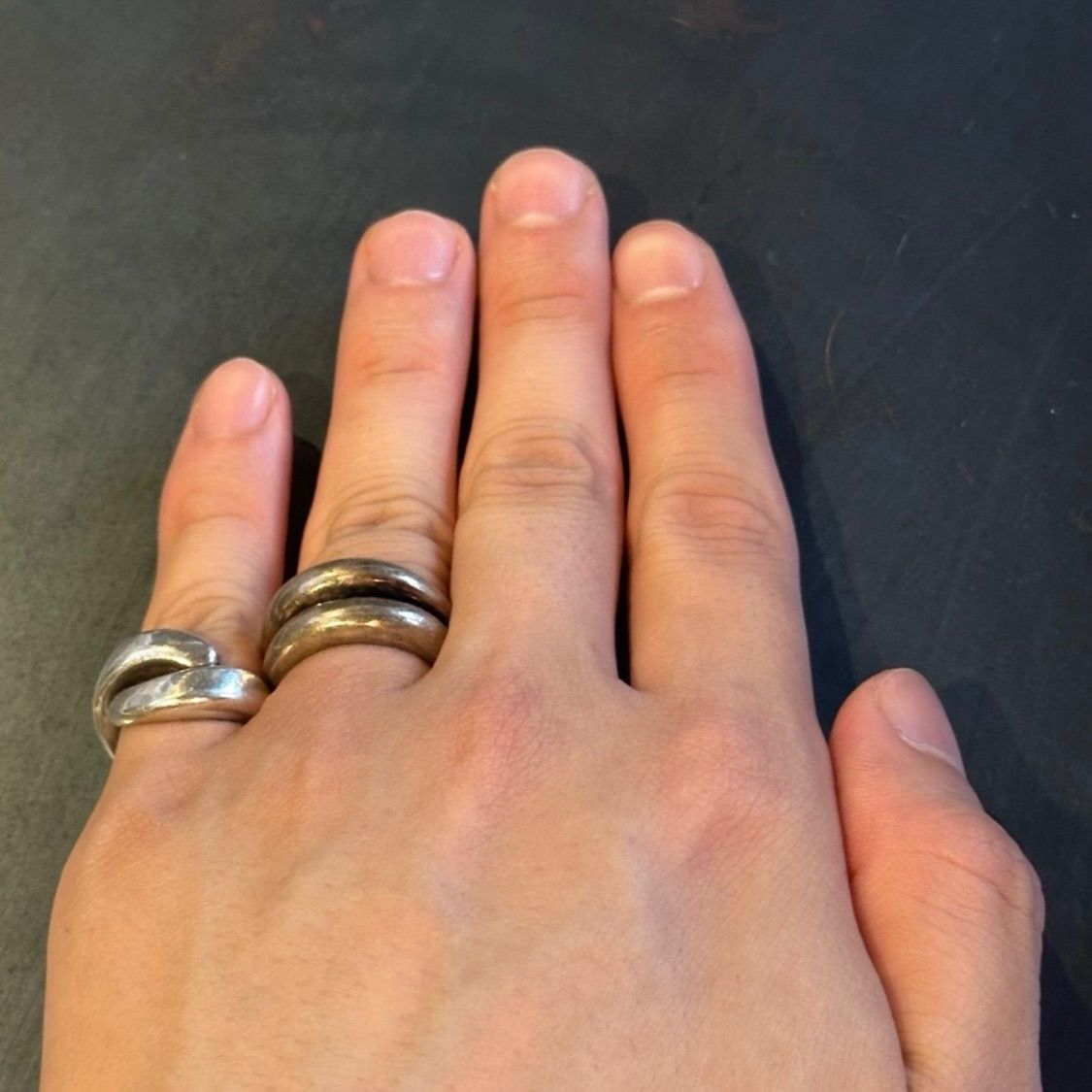SILVER925 2DOCKING DESIGN RING/シルバー/リング SILVER925 2DOCKING DESIGN RING/シルバー/リング