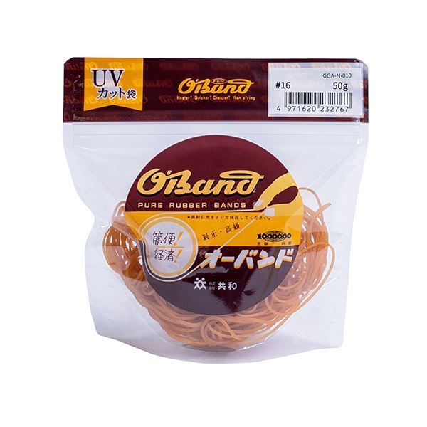 （まとめ） 共和 オーバンド#16 内径38mm 50g入 透明袋 GGA-N-010 1袋 