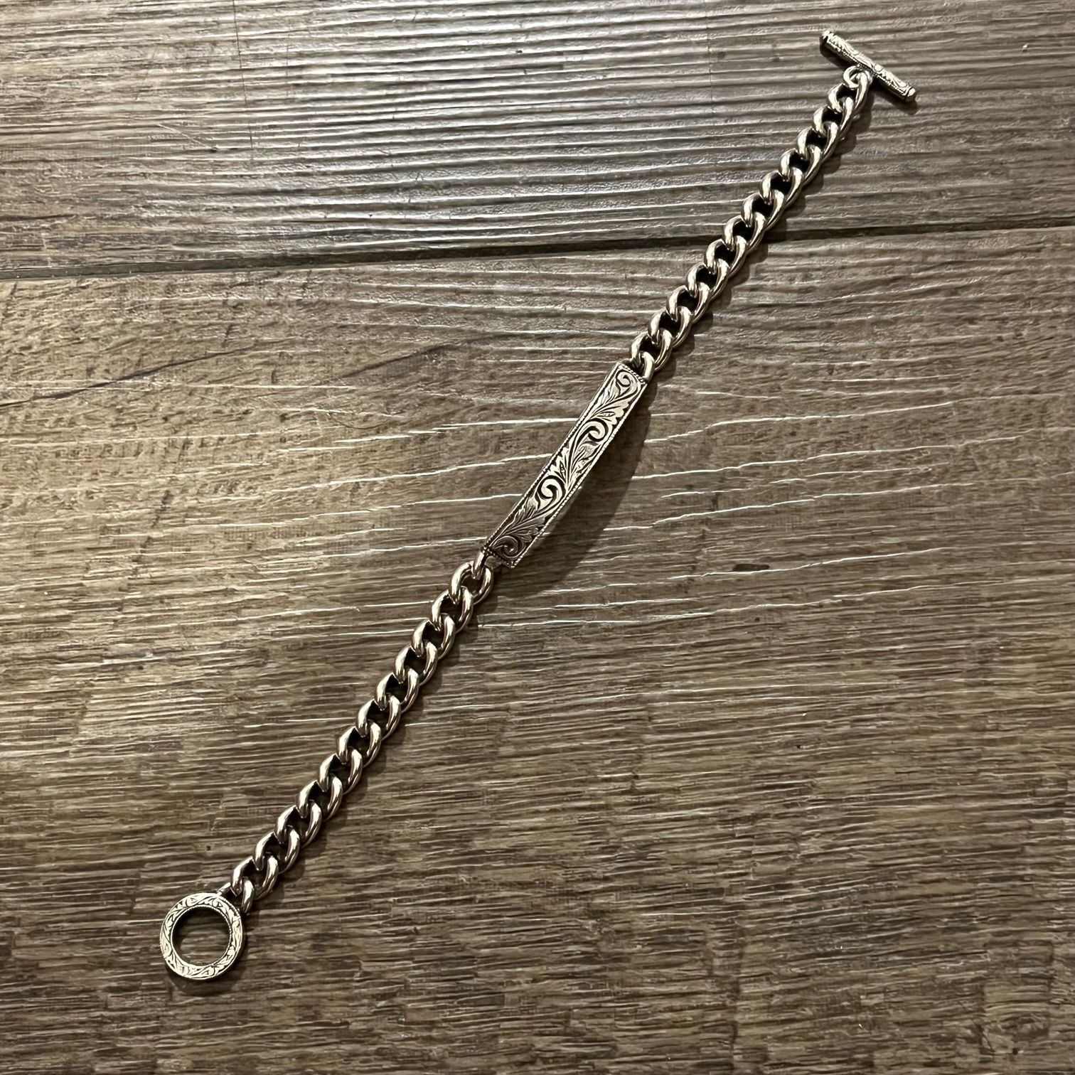 定価74800円 新品 ANTIDOTE BUYERS CLUB Engraved ID Bracelet RX-610