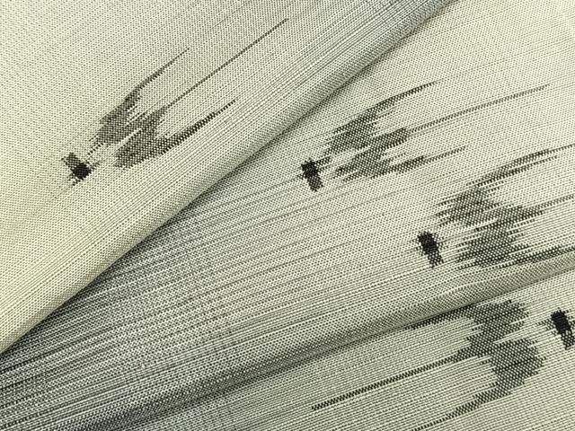 平和屋着物▽上質な紬 単衣 飛鳥文 正絹 AABC3872fy