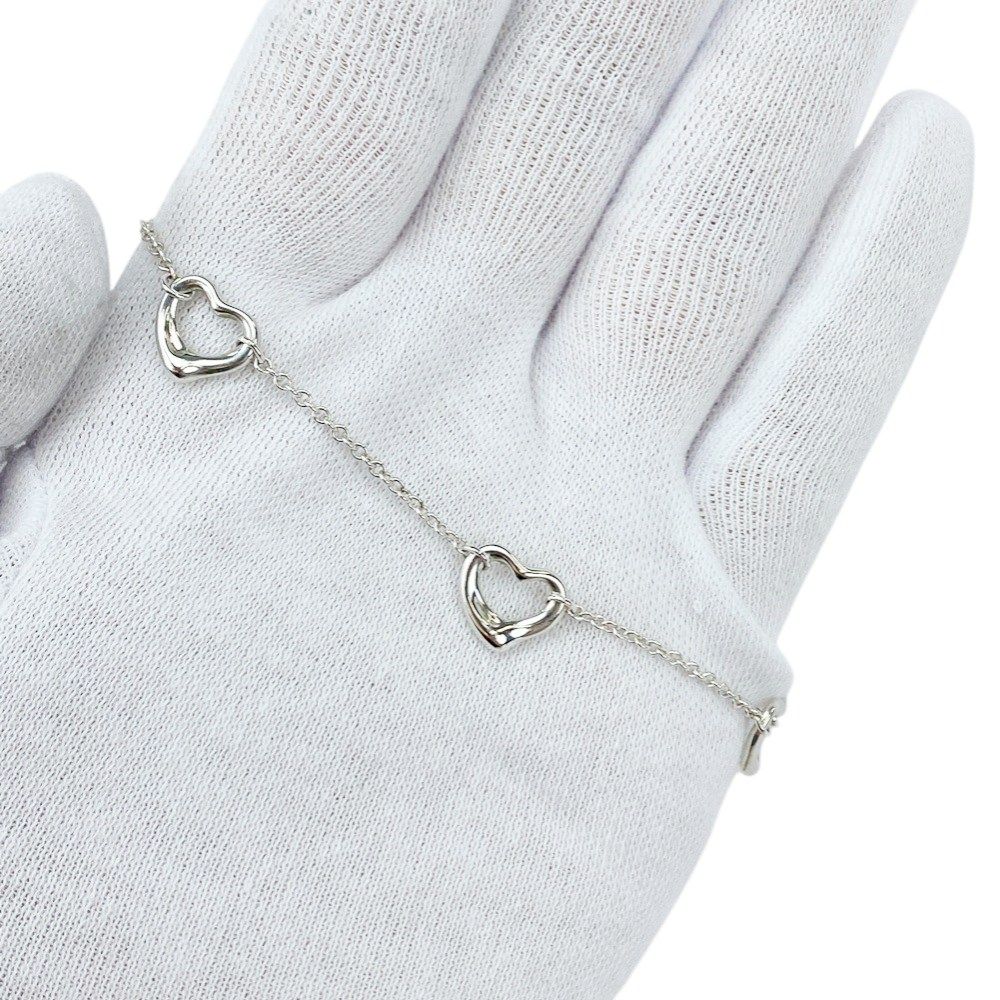 美品 箱付き ティファニー ハート ブレスレット オープンハート 3連　シルバー 美品】Tiffany ティファニー オープンハート 3ブレスレット