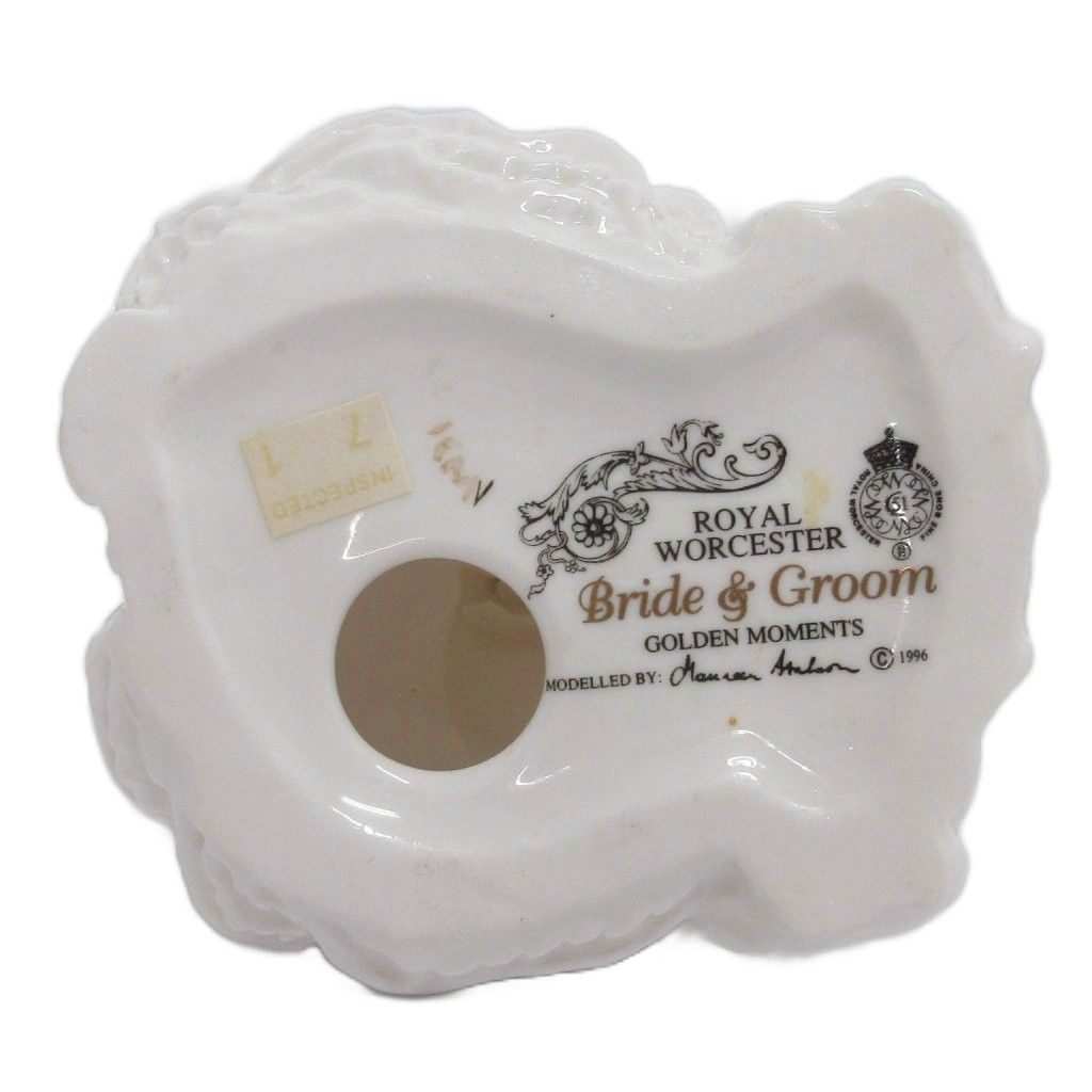 ロイヤルウースター Royal Worcester Bride & Groom Golden