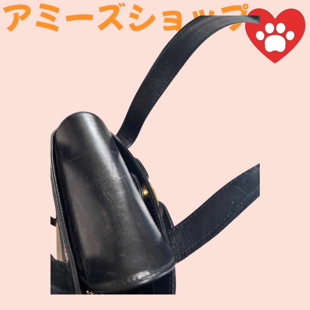 Salvatore Ferragamo ブラック リボン バケットバッグ SALVATORE FERRAGAMO】フェラガモ ショルダーバッグ ダブル