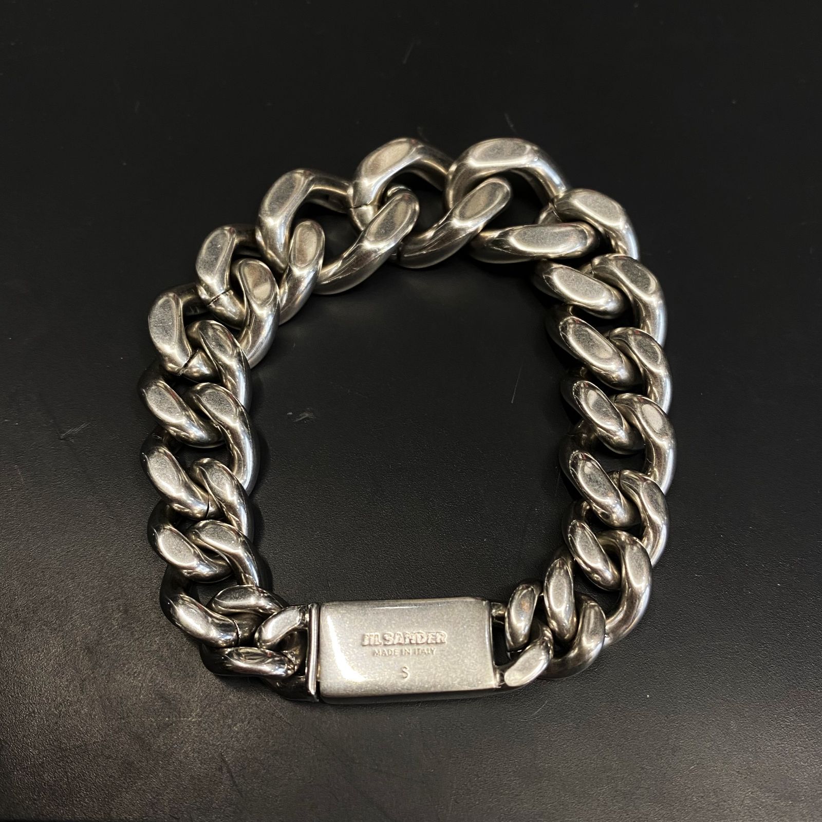 【Mサイズ】ジルサンダーJIL SANDER ブレスレット JIL SANDER ジルサンダー ケーブルチェーン ブレスレット (Jil