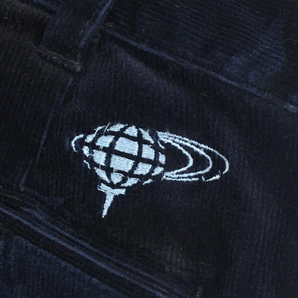 超美品】ビームスゴルフ コーデュロイパンツ ネイビー 迷彩 カモフラ