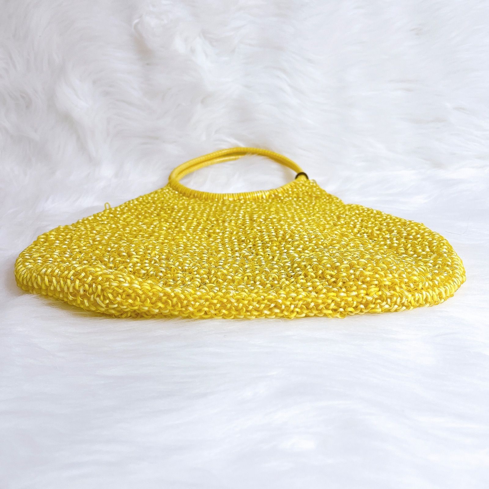 珍しいアンテプリマ綺麗なイエロー色‼️ ANTEPRIMA アンテプリマ ハンドバッグ ワイヤー イエロー レディース