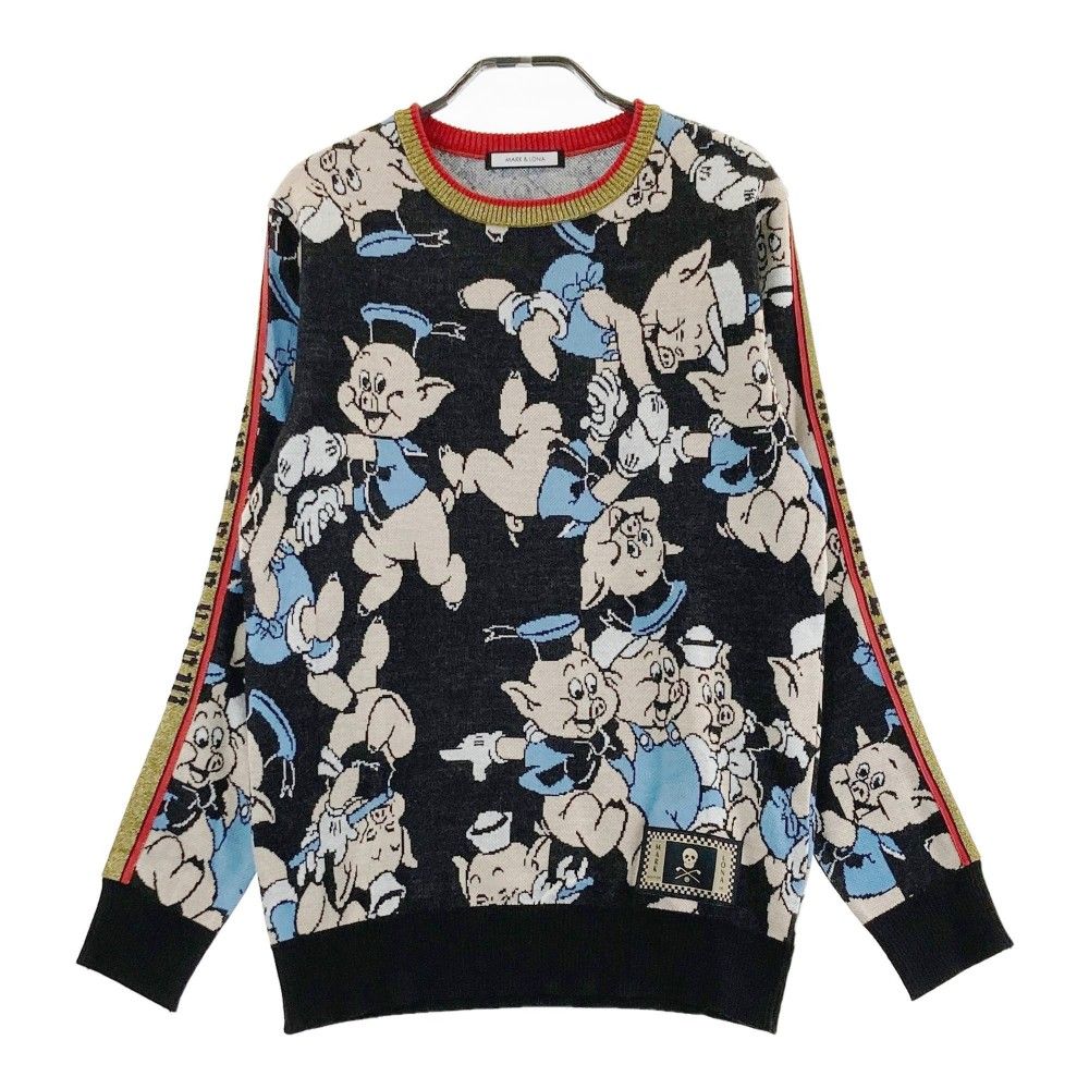 サイズ：46 MARK&LONA マークアンドロナ ×Disney ウール混 ニット 