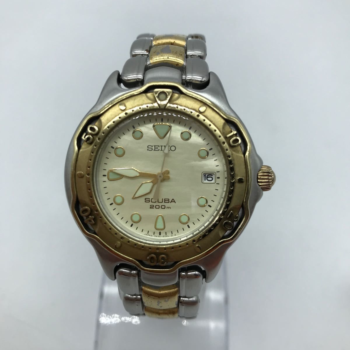 SEIKO セイコー SCUBA スキューバ シェル文字盤 腕時計 アナログ 7N35 