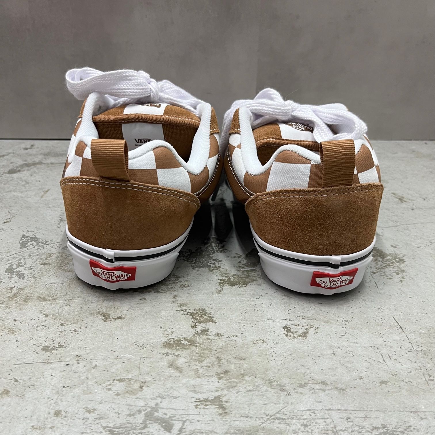 新品 VANS KNU SKOOL MEGA CHK BROWN 667498-0001 VN000CRPBRO 