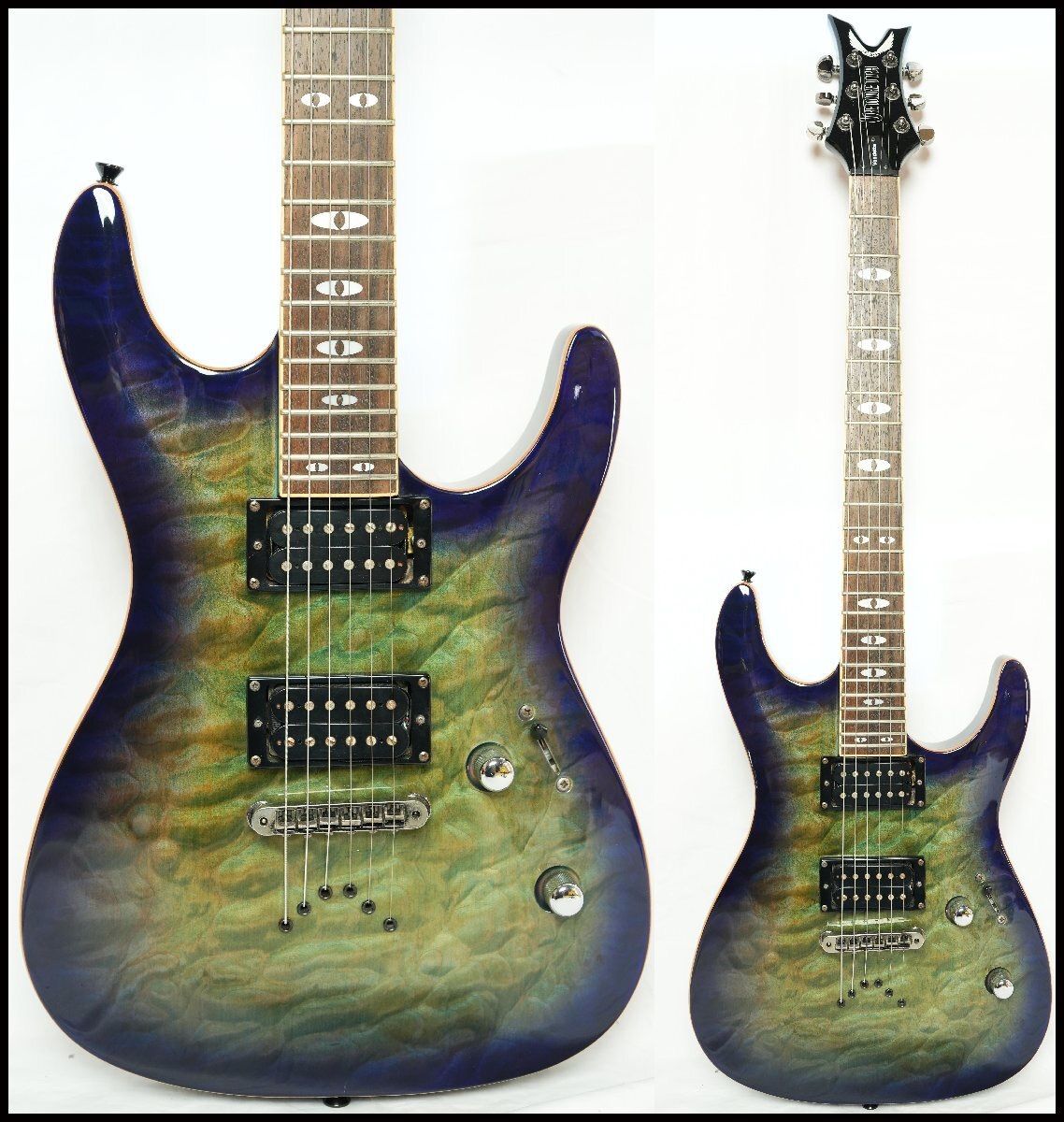 DEAN VENDETTA 4.0 Trans Blue Quilted Maple Top 2009年製