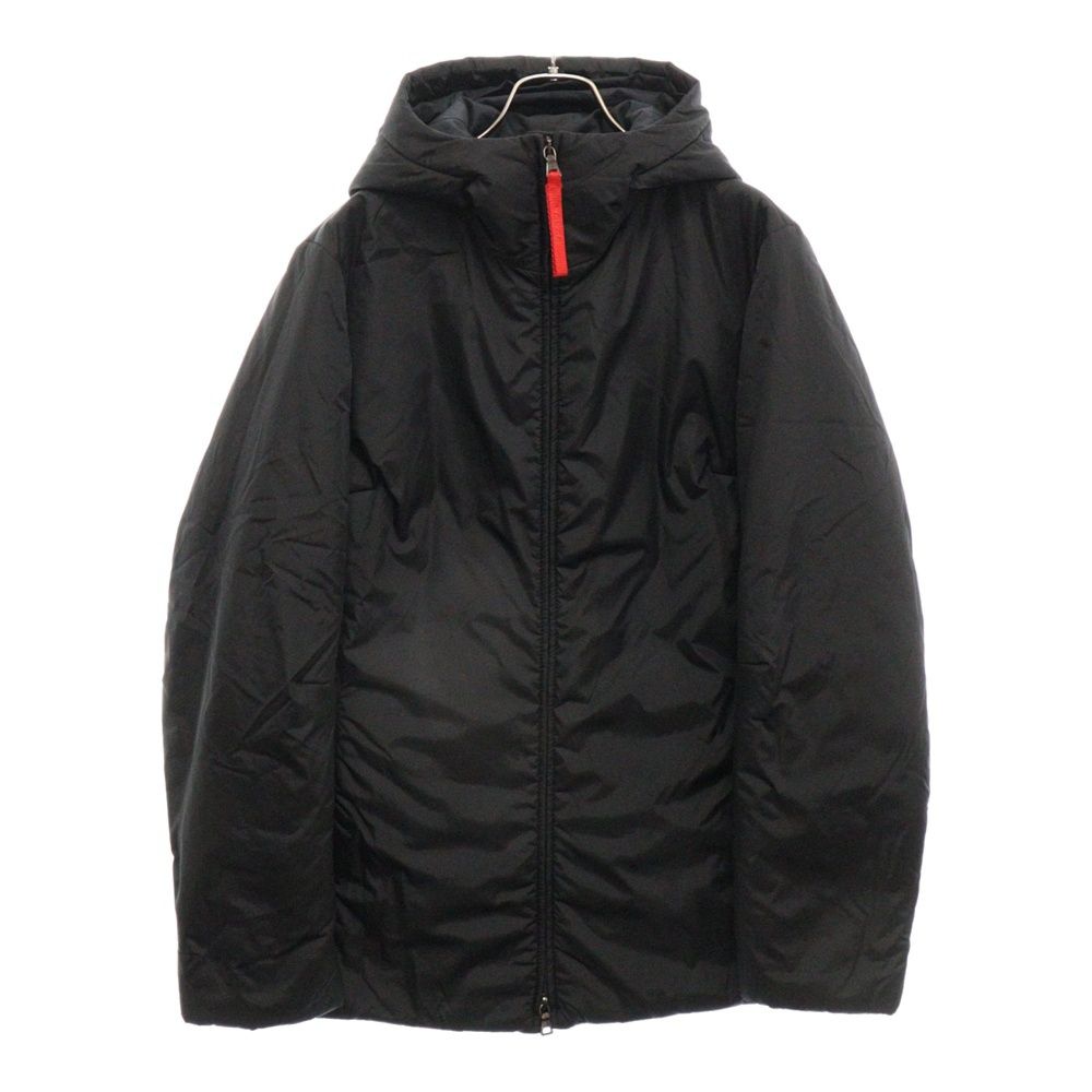 PRADA SPORT (プラダ スポーツ) 中綿ナイロンジップアップフーディジャケット ブラック 24V3770