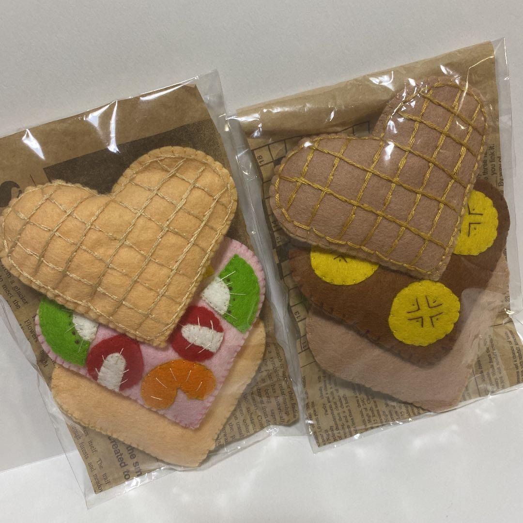 フェルトままごと ワッフル ケーキ ままごと 布おもちゃ