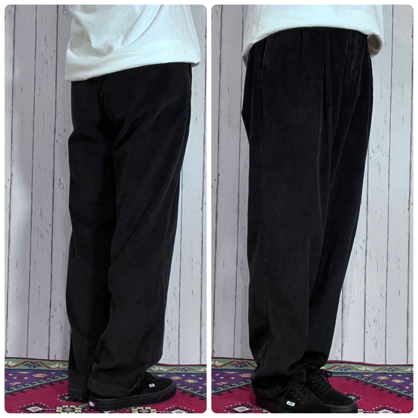 90s DOCKERS ツータック ワイドチノ スラックス ブラック 90s DOCKERS ツータック ワイドチノ スラックス ブラック(90s