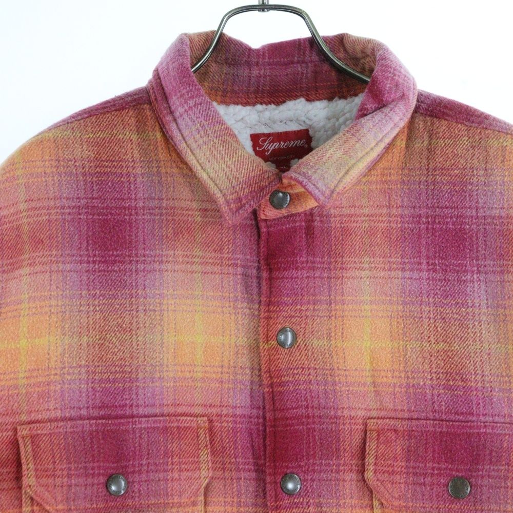 SUPREME (シュプリーム) 22AW Shearling Lined Flannel Shirt