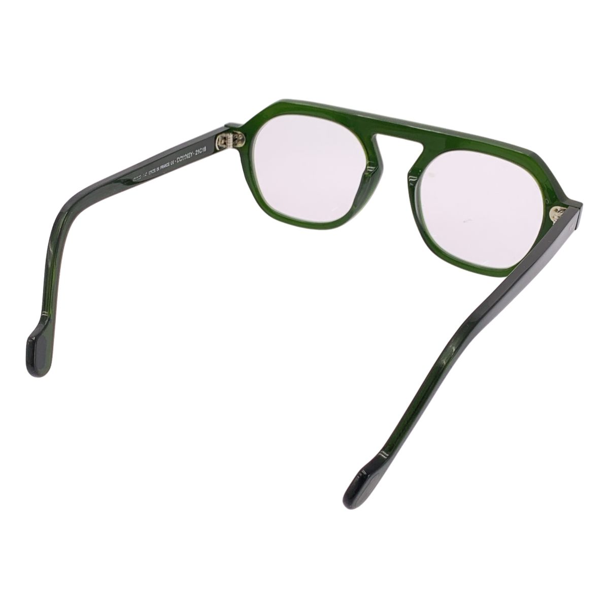 ANNE ET VALENTIN | アンバレンタイン | DOWNEY クリア セルフレーム サングラス | 49□23-147 | グリーン