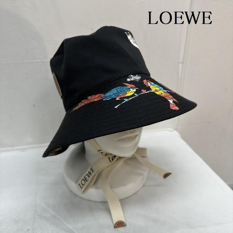 【Loewe】パウラのイビサロゴデニムバケットハット LOEWE】Paula's Ibiza フィッシャーマン デニムバケットハット
