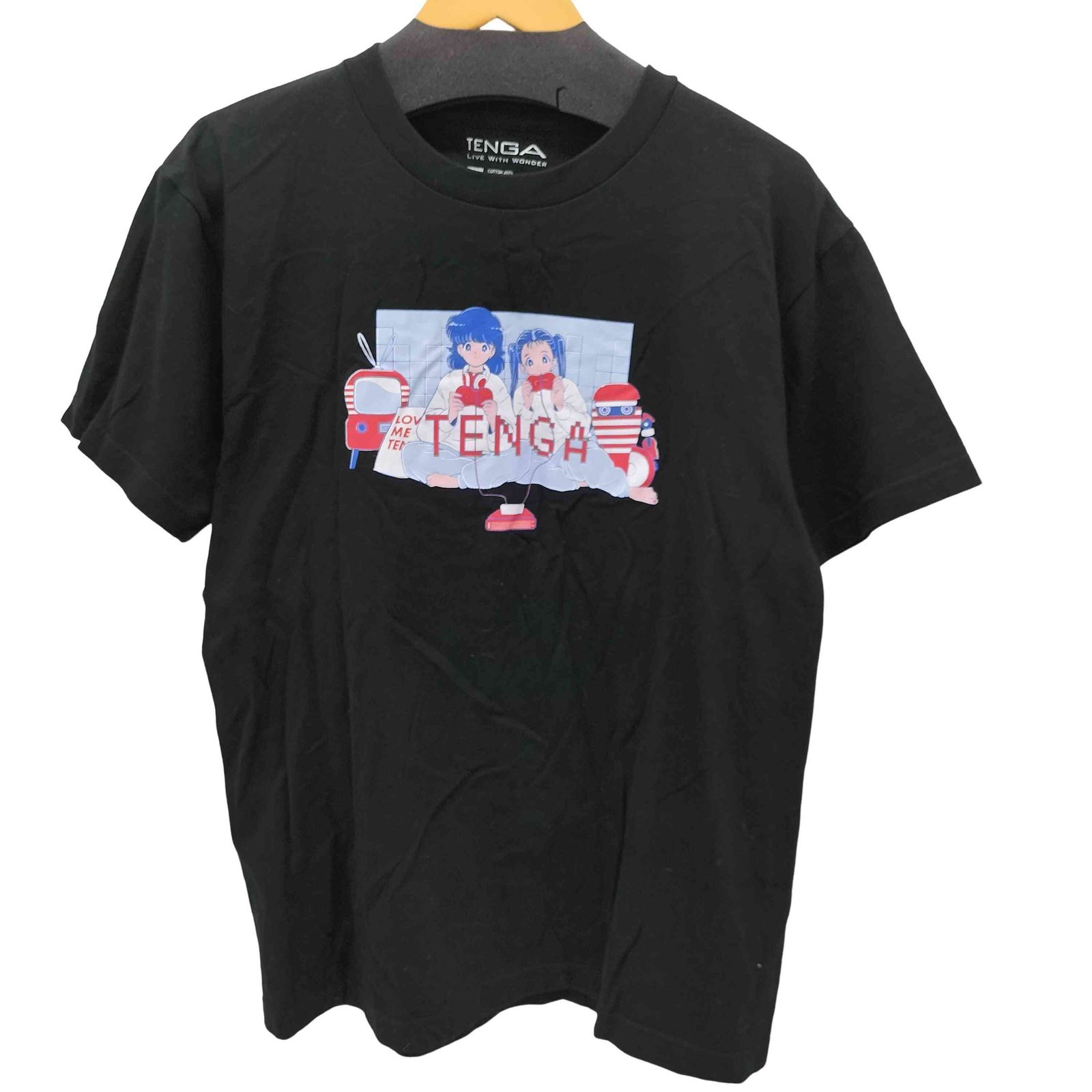 ユーズドフルギ USED古着 TENGA フロントプリント S/S Tシャツ メンズ JPN：M 