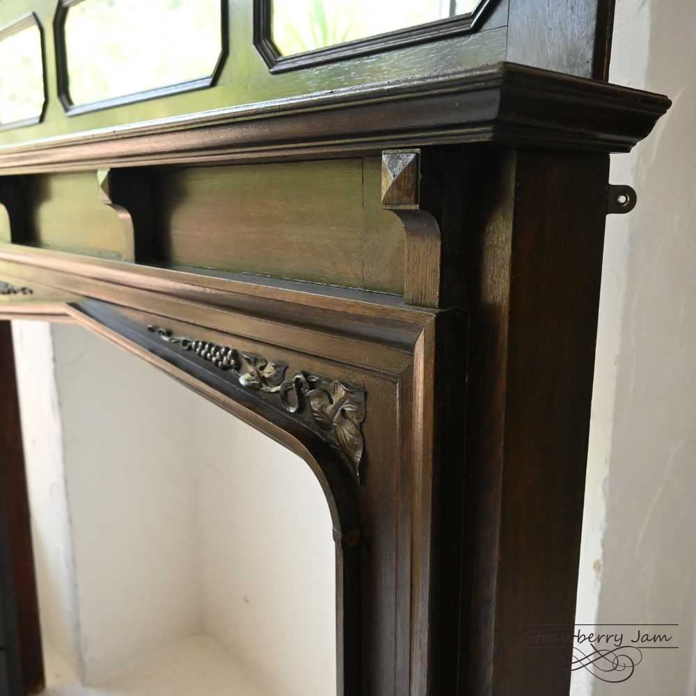 IFU-365 英国アンティーク マントルピース 装飾 壁掛け ミラー