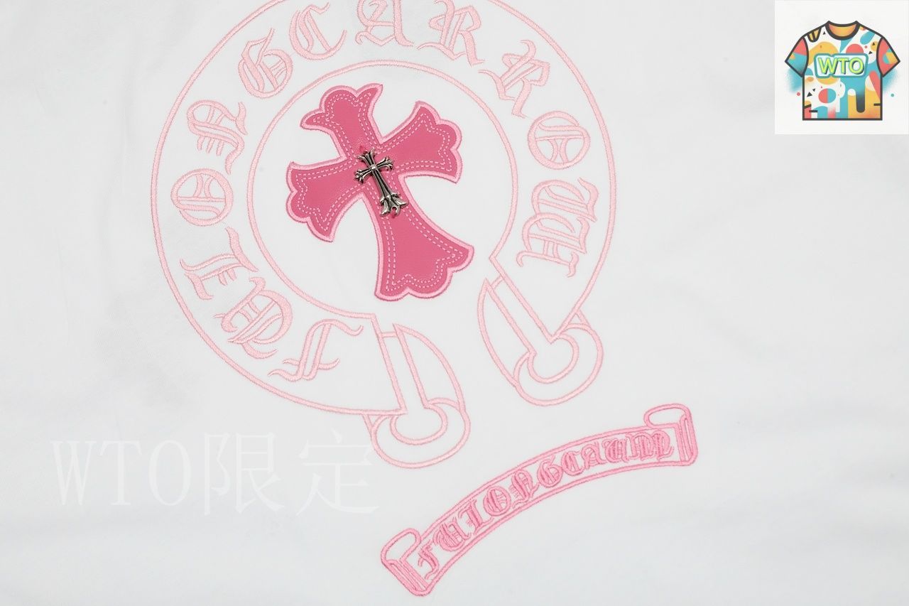 【クロムハーツ CHROME HEARTS】Tシャツ セメタリークロス ピンク クロムハーツ CHROME HEARTS】Tシャツ セメタリークロス ピンク CHROME