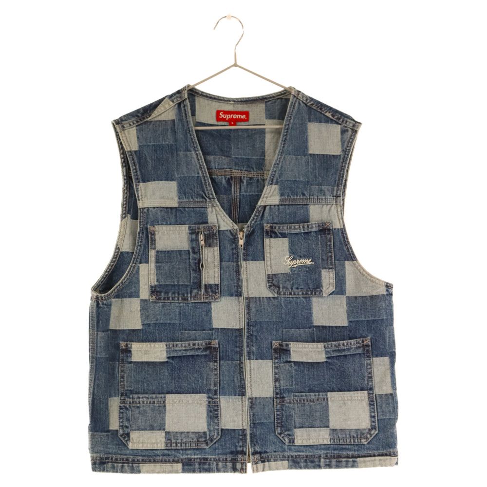 SUPREME (シュプリーム) 21SS Patched Denim Vest パッチワークデニム